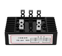 Tissting Ponte a Diodi, Raddrizzatore a Ponte a Diodi Trifase AD Alta Potenza Sql100A 1600V da Ca A CC, Converte L'Ingresso di Corrente Trifase in CC