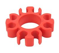 Tissting Porta del tamburo in silicone a silicone, supporto per bacchetta, clip di stoccaggio del martello di tamburo elettronico in silicone, accessori a tamburo multifunzionale (Rosso)