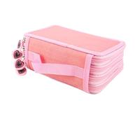 Tissting Portamatite per Matite Colorate, Multistrato in Oxford 20x12,5x8,7CM con 72 Slot Organizzatore Portapenne, Maniglia e Cerniera Carina per Studenti Artisti Trucco