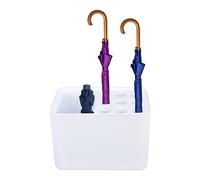 Tissting Portaombrelli Lungo e Corto per Ingresso, Portaombrelli con Vassoio Antigoccia Rimovibile, Salvaspazio Plastica Contenitore per Ombrelli Rettangolare per Entrata, Ufficio