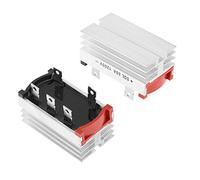 Tissting Raddrizzatore a Ponte Trifase, Convertitore AC DC 50A 1200V in Alluminio per Alimentatori Ricetrasmettitori Radiofrequenza