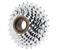 Tissting Ruota Libera 7 velocità 13-28T Cassette Pignoni Cassetta Mountain Bike Volano per Bicicletta Tipo Filettato Pignone Acciaio Argentato per MTB Ruota Libera Multipla