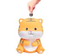 Tissting Salvadanaio Tigre per Bambini, 14 x 12.5 cm, Design Creativo per Risparmi - Salvadanaio Animale, Ideale per Compleanni e Natale, Incoraggia Buone Abitudini Finanziarie