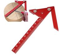 Tissting Scriba Centrale per Lavorazione Legno, Strumento di Misurazione Preciso in Lega Alluminio con Angoli 45° e 90° per Tracciatura Linee Centrali Falegnameria e Bricolage