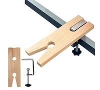 Tissting Segaccio Tavolo con Ghiera, Banco da Lavoro in Legno per Gioiellieri, Morsetto da Banco per Gioiellieri V Slot C Clamp su Tavolo per la Produzione e la Lavorazione di Gioielli