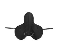 Tissting Sella Ammortizzante in Microfibra per Cavalli - Cuscinetto Protettivo Antiscivolo Nero 38x68cm/15x27in per Dressage Salto e Competizioni Equestri