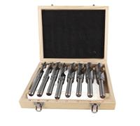 Tissting Set di 8 Punte da Trapano ad Alta Velocità in Acciaio al Carbonio, per Legno Metallo Plastica Muratura, Dimensioni 1.5-10mm, per Falegnameria Edilizia Elettricisti