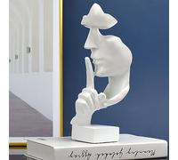 Tissting Statua del Pensatore, Scultura Astratta Moderna in Poliresina con Design Creativo, Dimensione 27 cm * 10 cm, Figura Vivida e Decorativa per Soggiorno, Studio, Ufficio