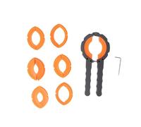 Tissting Strumento Rimozione Ghiera Orologio, Anello Apertura Professionale in Lega con Astuccio Plastico, Attrezzo per Sostituzione Vetro Orologio, Forbice Ghiera per Orologiai e