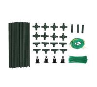 Tissting Supporto Piante Giardino A Frame Acciaio con Rete - Struttura Regolabile per Orto Coltivazione Zucchine Piselli Pomodori Interno ed Esterno 120x160cm/47.2x63.0in