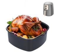 Tissting Teglia per Torta per Friggitrice ad Aria, Teglia in Ferro Antiaderente per Cucina e Pasticceria Accessorio per Dolci e Pizza con HD9925 HD9860 HD9905 Strumento di Cottura per Casa Ristorante