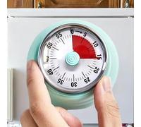 Tissting Timer Magnetico da Cucina, Timer Manuale a Conto Alla Rovescia con Attacco Magnetico 60 Minuti in Acciaio Inossidabile ABS per Cucinare Palestra Ufficio