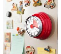 Tissting Timer Magnetico Timer Meccanico a Carica Manuale Conto alla Rovescia 60 Minuti con Magnete Acciaio Inossidabile per Palestra Ufficio