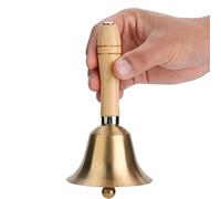 Tissting tradizionale Handen Handen Brass Cell, campana a mano da 8 cm Extra forte Solid Call Allenate di allarme per la scuola di accoglienza dell'hotel
