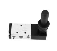 Tissting Valvola Pneumatica Manuale 5 Porte 3 Posizioni Leva a Mano, Struttura Compatta Leggera con Tenuta Elevata, Intervallo Pressione 0-0.8Mpa, per Sistemi di Controllo Industri (4H230-08)