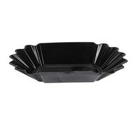 Tissting Vassoio Degustazione Caffè PP Alimentare Bianco Nero 22.3x13x3.5cm - Per Bar Ristoranti Casa Accessorio Resistente Microonde Campione Selezione (Nera)
