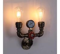 Tissting Vintage Steampunk 1/2 Retro Lamp Switch, High-Quality Iron Material Easy Installation Rotating Light Switch for Home Bar Decor Table Lamp