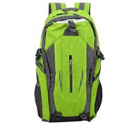 Tissting Zaino Impermeabile 40L per Escursionismo, Zaino da Trekking con Spallaggi Regolabili, Design Ergonomico S-Curva, Multi Tasche e Schienale Aermesh per Arrampicata, Campeggi (Verde)