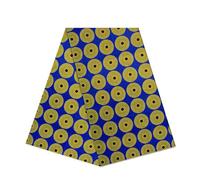 Tissu Africain en Coton 100% Imprimé Ankara, Vendu au Mètre (6 Yards) pour L'ameublement Extérieur et Les Accessoires de Décoration Intérieure