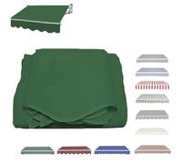 Tissu De Remplacement pour Auvent Toile D'Auvent Tissu De Rechange pour Store Banne 3,6 x 3 3 x 2,5 2,5 2,5 x 2 Toile De Remplacement pour Abri PareSoleil (verde 6 x 3/6,1 x 3 m)