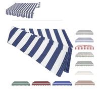 Tissu De Remplacement pour Auvent Toile D'Auvent Tissu De Rechange pour Store Banne 3.6x3 3x2.5 2.5x2 Toile De Remplacement pour Abri PareSoleil (Blu/Bianco3,5 x 2 m)