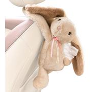 Tissue Box Cover - 18x18x46cm Plush Bear Bunny Car Organizer