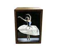 Tissue Box Cover - Ballet Girl Design | Fabric Napkin Dispenser | Elegant Art, Soft Fabric Construction, Conceals Box Neatly, Multi-Use Storage, For Coffee Table & Vanity