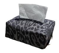 Tissue Box For Car - Leopard Print Zipper Pouch, Tissue Box Holder For Car Organization | For Auto Truck SUV Sedan Backseat Headrest Armrest Dashboard Travel Road Trip Men Women, 17 X 12 X 7 Cm