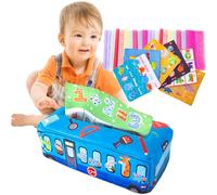 Tissue Box - Gioco sensoriale per e Bambini | Scatola per fazzoletti per, Trascinare, smistare, crepitare, Colori e Modelli, Giocattoli per Bambini, Regalo 6 in su, 1 2