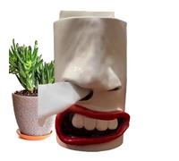 Tissue Box Holder, Resin Sneezing Facial Tissue Organizer, Decorative Tissue Storage Box, Funny Home Décor for Bathroom, Vanity Countertop, Tabletop, Creative Facial Tissue Holder for Home