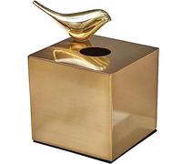 Tissue Dispenser Porta fazzoletti in metallo Porta fazzoletti in ottone leggero di lusso for la decorazione di porta fazzoletti da tavolo for soggiorno per Carta in Rotolo o Veline per il Viso (Color
