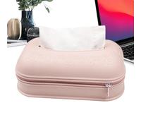 Tissue Holder - Silicone adesivo a parete | Embossed Bathroom Tissue Box Cover | for Paper Napkins, Bathroom, Living Room, Kitchen, Ufficio, Dorm, Car, Table, and Camping Use