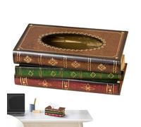 Tissue Holders Decorative Rectangle Wooden Vintage Napkin Dispenser Desk