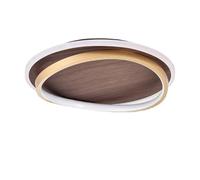 TISTIK Plafoniera a LED Finitura in venature del legno della fattoria Plafoniera a semi-incasso Plafoniera vintage Apparecchio di illuminazione per soggiorno Camera da letto Cucina