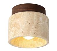 TISTIK Plafoniera da semi incasso in pietra naturale marmo piccola lampada da soffitto fattoria vintage vicino alla plafoniera per cucina corridoio portico scala