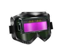 Tisujune Occhiali Da Saldatura Con Oscuramento Automatico | Protezione Oculare Integrale Con Lente Da Saldatura Avvolgente - Protezione Ottica Confortevole Per Appassionati E Operatori