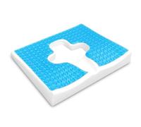 TITA-DONG Respira liberamente, cuscino antidecubito in fibra per sedere, cuscino anti piaghe da decubito, apertura a forma di T, design triangolare, anti-decubito, per anziani, costretti a letto