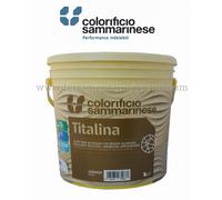 TITALINA IDROPITTURA MURALE SUPERLAVABILE OPACA BIANCHISSIMA LT.3 SAMMARINESE