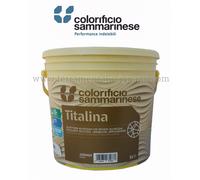TITALINA IDROPITTURA MURALE SUPERLAVABILE OPACA BIANCHISSIMA LT.5 SAMMARINESE