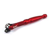 Titan 11320 1/4" Drive x 4" 90-Denti Testa Girevole Micro Cricchetto - Rosso