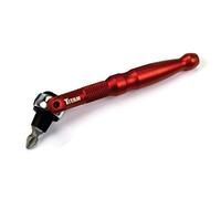 Titan 11321 1/4" Drive 90-Denti Testa Girevole Micro Bit Driver-Rosso