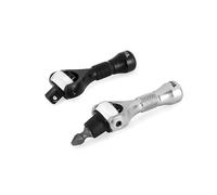 Titan 11332 - Set di 2 chiavi a cricchetto da 1/4" x 2-1/4" con testa girevole a 90 denti, con cricchetto e punte a cricchetto