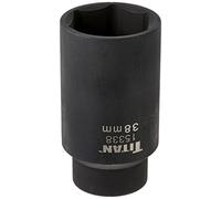 Titan 15338 - Chiave a bussola con dado a 6 punte, attacco da 1/2", 38 mm