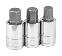 Titan 16162 - Set di chiavi a bussola esagonali SAE da 1/2", 3 pezzi