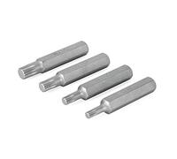 Titan 16164 1/2" Drive XZN Triple Square Bit Set, 4 Piece