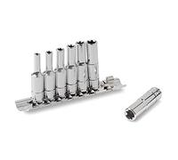 Titan 66320 7-Piece 1/4-Inch Drive Deep External Star Socket Set
