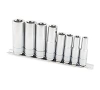 Titan 68302 8-Piece 3/8-Inch and 1/2-Inch Drive External Star Deep Socket Set