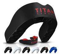 Titan Armour® Paradenti con tecnologia a doppio strato, per adulti e bambini, per adulti e bambini, con scritta "Boil & Bite", per boxe, rugby, MMA, hockey e tutti gli sport di contatto, età 11 anni