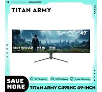 TITAN ARMY C49SHC Monitor da gioco da 49 pollici, pannello 3840*1080 CSOT HVA, schermo curvo C49SHC