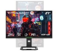TITAN ARMY P2710S Monitor da gioco da 27 pollici, schermo LCD IPS veloce 2560*1440 16:9, frequenza di aggiornamento di 240Hz, 1ms GTG, HDR 400, Adaptive-Sync - Nouvo